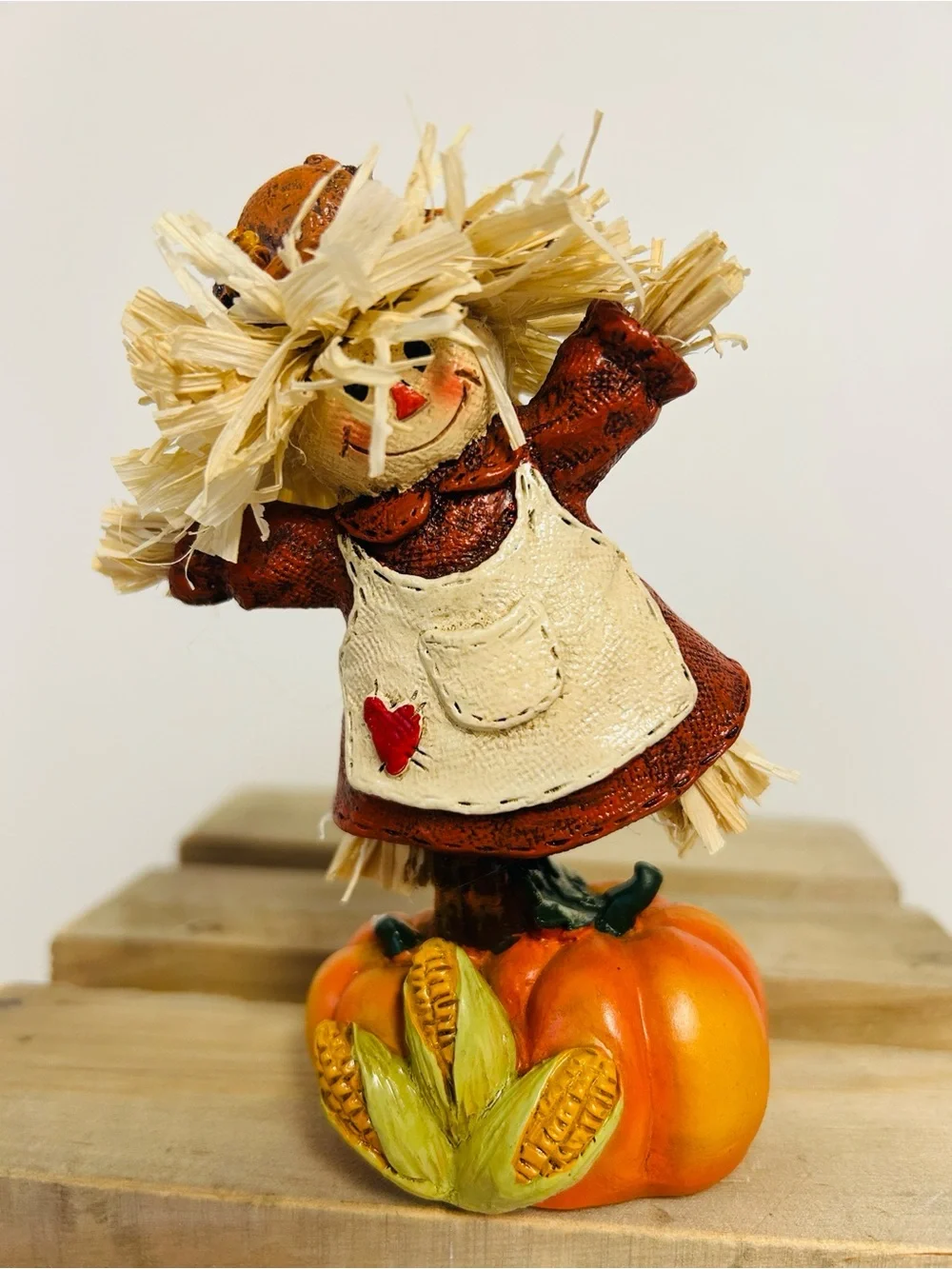 Autumn Halloween Set of 4 Distinct Decorative Tabletop Colorful Fall Figurines